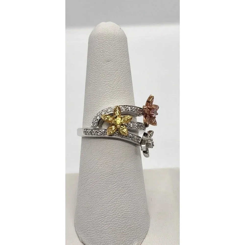 925 STERLING SILVER CZ RING SIZE 7